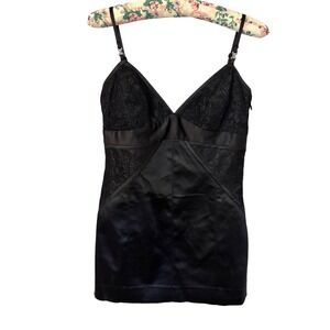 Laundry by Shelli Segal Black Lace Mini Dress Sleeveless Cocktail Party